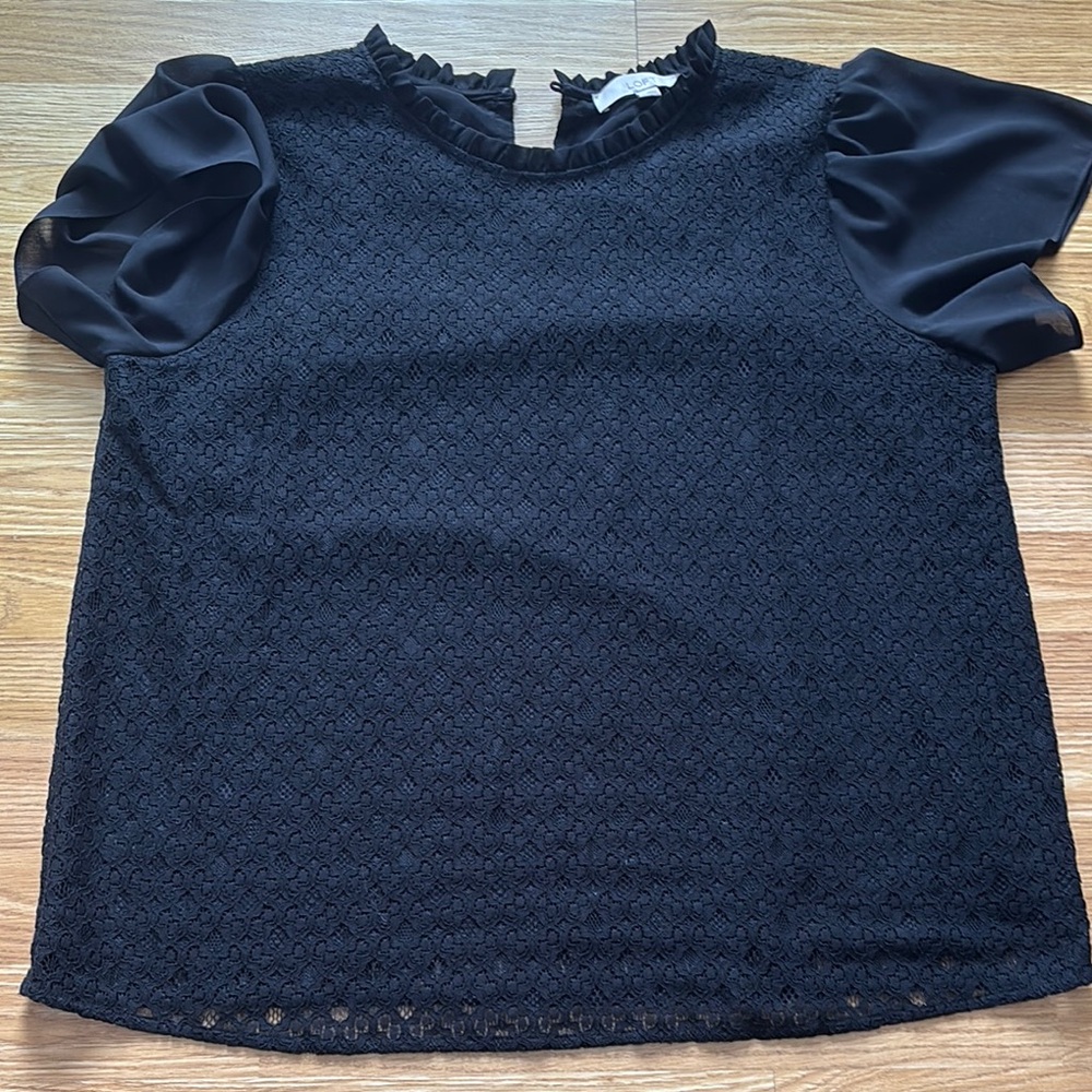 Elegant Black Lace Top